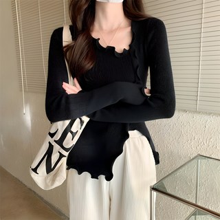 I'M MONG 女性Kirario修身開衩針織衫