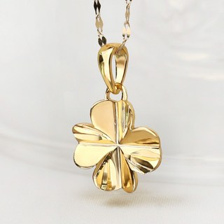 루이델라 14K 18K 여성 데일리 웬디 플라워 클로버 금 목걸이 여자친구 선물
