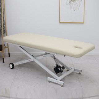 커버제작소 미용 마사지 병원 한의원 전동 베드 침대, 아이보리