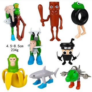 이탈리아 Brainrot 귀여운 피규어 세트 Tung Sahur Tralalero Tralala 만화 그림 장난감 Kawaii 장식 크리스마스 선물, 8pcs set style 20