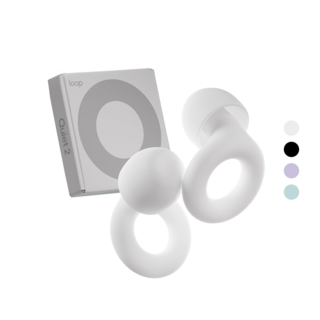 Loop 룹 이어플러그 콰이어트 2 층간소음 수면용 소음감소 귀마개, 화이트, 1개, 1개입