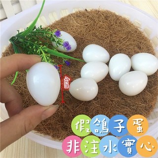 假鴿子蛋 假鵪鶉蛋 鸚鵡假蛋 實心假蛋 孵卵品 鴿子用品, 1個, 假鴿子蛋一顆