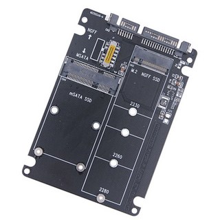 M.2 NGFF/MSATA -SATA3 어댑터 케이스에서 고형 디스크를 2.5 "/3.5"디스크로 변환, 케이싱없이, 1개