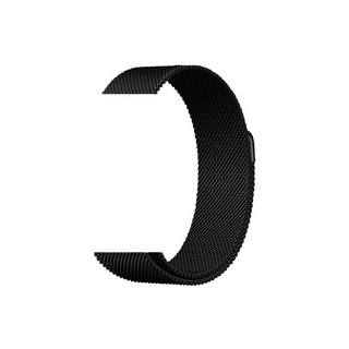 Apple watch磁吸米蘭錶帶，金屬不鏽鋼錶帶，適用42/44/45/49mm, 1個, 黑色, 黑色