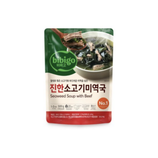 올따옴 비비고 진한 소고기미역국, 12개, 500g