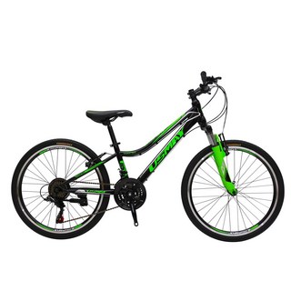 SPORTONE U26 24吋高碳鋼日本21速登山車山地車 24庫柏, 黑綠, 1個