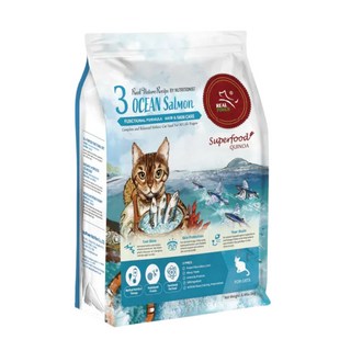 Real Power 瑞威 貓糧 貝亮毛護膚配方 4kg, OCEAN Salmon, 1個