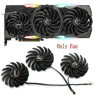 그래픽 비디오 카드 팬 MSI RTX2080 게임 X TRIO PLD09210B12HH DC12V 0.40A 4 라인, 03 Three fans