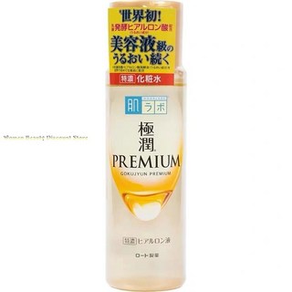 일본 ROHTO Hada labo Gokujyun 프리미엄 히알루론산 슈퍼 모이스처 토너 170ml, 1개