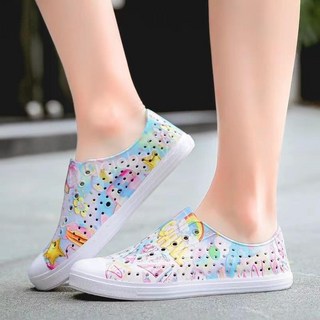 2021秋夏季wnc native洞洞鞋 沙灘涼鞋 防水塗鴉男女情侶休閒包頭涉水透氣涼鞋戶外洞洞鞋