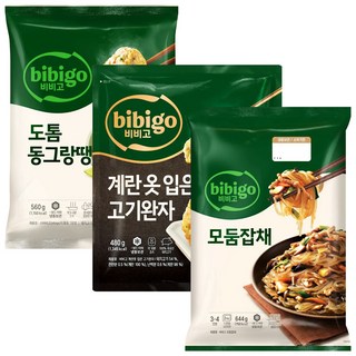 비비고(도톰동그랑땡560g+계란옷입은고기완자480g+모둠잡채644g), 1세트, 1.684kg