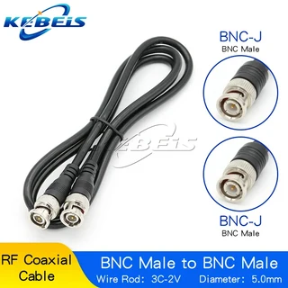 1PCS BNC Q9 수 플러그-듀얼 후크 클립 악어 4MM 바나나 플러그 오실로스코프 프로브 BNC-BNC RCA 케이블, 04 BNC M to BNC Male