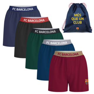 FC바르셀로나 프리미엄 코튼 남성 팬티 남성 트렁크 팬티 5종 + 신발주머니