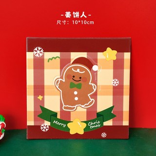 聖誕包裝卡頭 包裝卡片 聖誕卡片 聖誕卡頭 留言卡 禮物打包卡片 聖誕賀卡 聖誕節 聖誕小卡 迷你卡片 聖誕禮品卡, 1個, 【聖誕卡頭】薑餅人