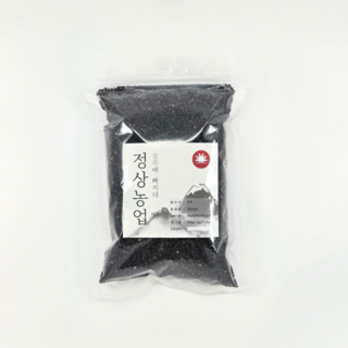 2025년 정상농업 국산 흑임자, 1개, 500g