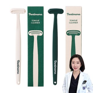 치과의사 직접 개발 입냄새 백태 제거 친환경 혀클리너 2개, 15g