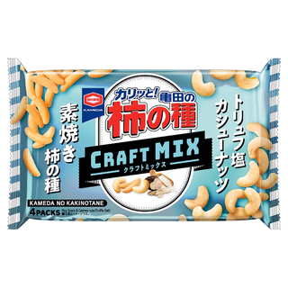 龜田製菓 松露鹽腰果味柿種米果 4個裝, 1個, 70g