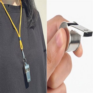 무지개샵 목걸이줄 포함 호루라기 호각 심판휘슬