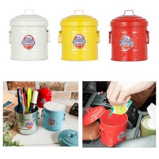 덜튼 가정용 재떨이 휴대용 미니 뚜껑 재털이 담배냄새차단, 아이보리, 1개