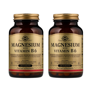 SOLGAR 鎂維他命B6補充錠, 250顆, 2罐