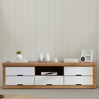 세이 거실장 1500 티비다이 TV선반, 오크화이트