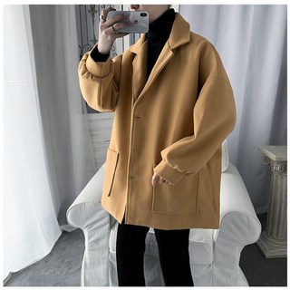 COSYEVNO 남성 모직코트 겨울패션 루즈핏 캐주얼 데일리 심플 코트 tzk-5