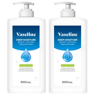 바세린 딥 모이스처 바디로션 대용량 고보습 텐블랑, 2개, 1000ml