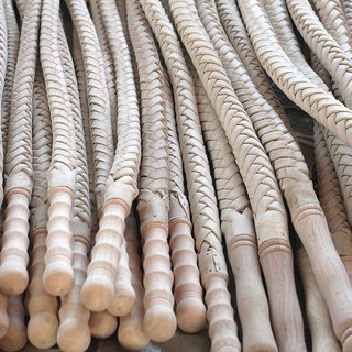 운동용 가죽 채찍 무술 호신용 긴 채찍 강철 채찍 부드러운 채찍 스포츠 레저용 양치기 채찍 중장년층 사용 가능, 1개, D_화이트 소가죽 채찍 1.5미터