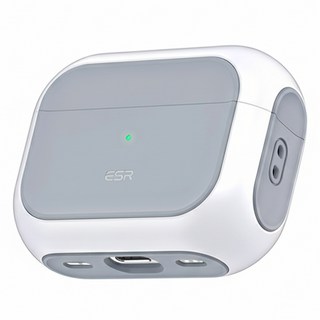 ESR 에어팟 할로락 맥세이프 하이브리드 마그네틱 케이스, 에어팟 프로 1/2세대, 화이트