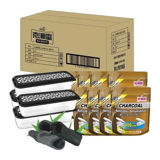 克潮靈 備長炭集水袋除濕劑附集水袋(25入) 好市多 除濕盒 無聲除溼 持久去味 乾爽 防潮, 25個, 除濕劑(25入)超取限1組, 400ml