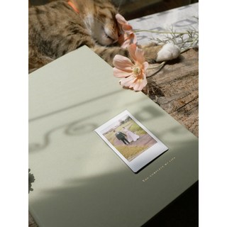 焦凡凡同款 《拍立得》書約保存書 硬殼粗糙質感/燙金 結婚用書·登記書約本·保存書（不含書約）, 1個, 櫻灰(左)他店書約請確認好尺寸再下單,不含拍立得