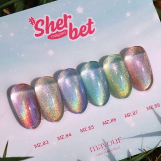 메이유어 샤벳 홀로그램 자석젤 6종, 1개, 8g, mz85