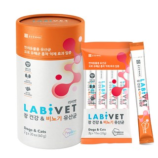 종근당라비벳 반려동물 영양제, 30회분, 유리너리+장건강, 1개