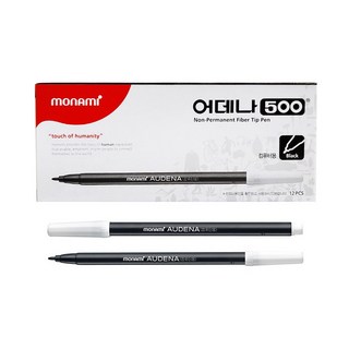 모나미 어데나 컴퓨터용 싸인펜 12자루 마킹펜, 1세트