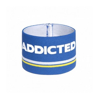 ADDICTED 雙色條紋設計運動手環 AD多彩健身手環 派對夜店必備 AC150, 皇家藍, 1個