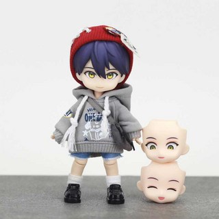 劍持刀也 ob11 娃娃 虛擬小姐在註視著你 整娃可動人偶 12分 BJD, 1個, 整娃-劍持刀也灰色美式