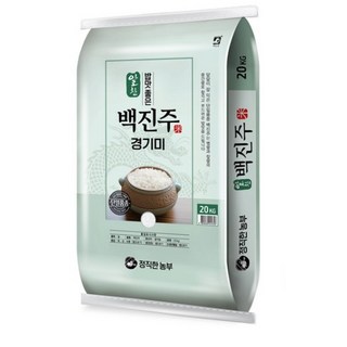 정직한농부 백진주 쌀, 20kg, 4개