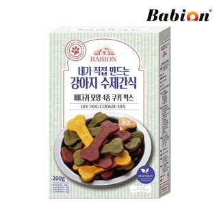 바비온 강아지 수제간식 뼈다귀 모양 4종 쿠키 믹스, 200g, 1개