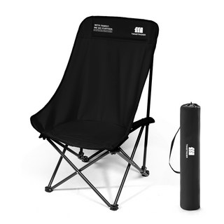 탄씨엔쯔 탄스트라이더 하이백 체어 접이식 경량 캠핑의자, 1개, 블랙