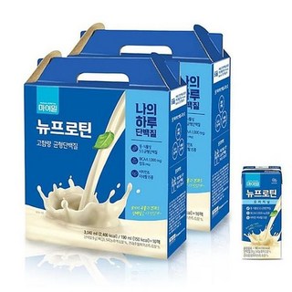 대상웰라이프 마이밀 뉴프로틴 단백질음료 보충제 190ml X 32팩 헬스 단백질