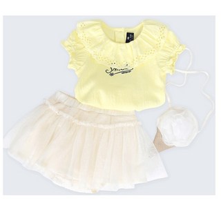 여아 봄가을상하복세트 귀여운가방 투피스