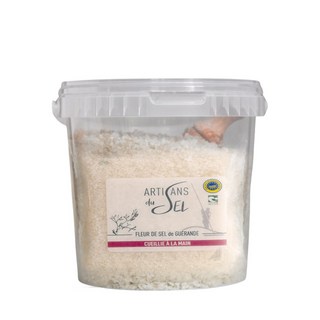 Les Artisans du Sel 天然有機鹽之花1kg 附木杓 法國葛宏德海鹽, 1個