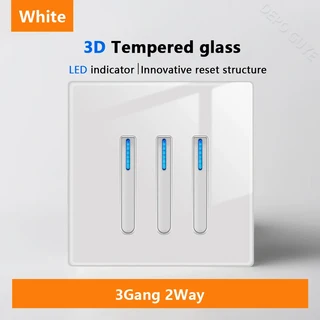 검은 색 강화 유리 벽 스위치 패널 LED 유럽 16a 소켓 레트로 토글 전등 영국 범용 USB TypeC, 17 3Gang 2Way