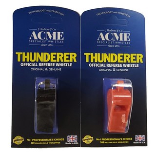 애크미 휘슬 NO.660 축구휘슬 심판용호각 호루라기, 블랙, 1개