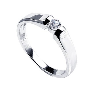 BRILLMOND 10分真鑽925銀情侶對戒 簡約時尚男女款 紀念日禮物首選 男戒 #10.5