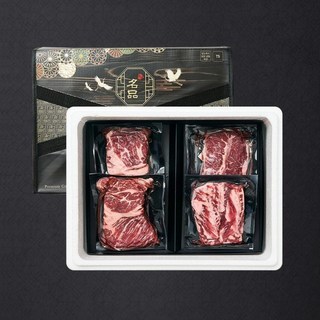 블랙앵거스 명품 구이세트 12호 800g 척 갈 살 추천 명절 설날 설 선물세트, 1개, 1g