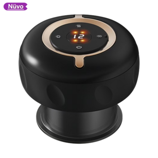 스마트 괄사 마사지기 12단조절 전동 원터치 온열 마사지기 무선 C타 입충전, 블랙