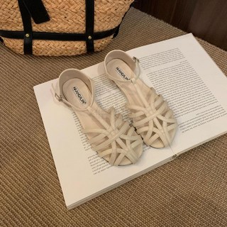 셀러리픽 여성 여름 플랫솔 스트랩 샌들 통기성 좋은 편안한 휴가용 로마 스타일 데일리 캐주얼 버클 디테일 시원한 착용감 나들이용 20대 30대