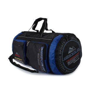 편히쓰는 원형더플백 스포츠여행가방 헬스장가방 대형가방, 블루, 1개