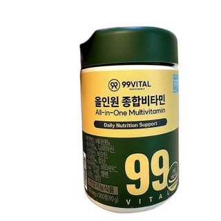 피로회복 면역력 증진 건강 보조 영양소 11종 종합비타민 올인원 멀티비타민 300정 1개